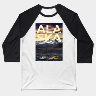 Alaska travel Poster Baseball T-Shirt